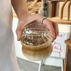 Robustes Wasserbecher-Set aus Glas – stilvolles, hitzebeständiges Trinkgeschirr für Kaffee, Tee und Saft