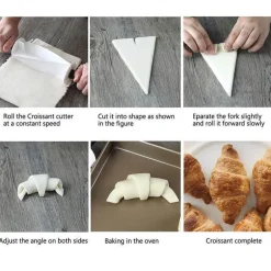 Rollschneider aus Edelstahl - Croissant- und Brotschneider