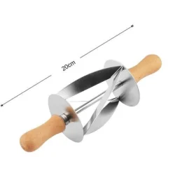 Rollschneider aus Edelstahl - Croissant- und Brotschneider