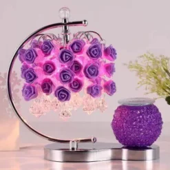 Rose Aromatherapy Lamp - Elegant Home Decor Accent