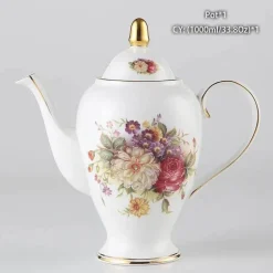 Rose Bone China Teeservice - Elegantes Porzellan-Teegeschirr