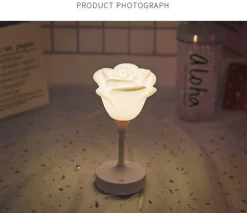 Rosenblumen-Nachtlicht - Romantisches Wohndekor