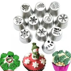 Rosen-Spritztüllen-Set zum Dekorieren von Weihnachtsgebäck – ideal für festliche Leckereien