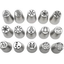 Rosen-Spritztüllen-Set zum Dekorieren von Weihnachtsgebäck – ideal für festliche Leckereien