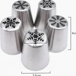 Rosen-Spritztüllen-Set zum Dekorieren von Weihnachtsgebäck – ideal für festliche Leckereien