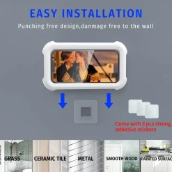 Rotatable Waterproof Shower Phone Holder - Bathroom Accessory