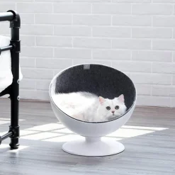 Rotierende Katzenhängematte – Interaktives Loungebett für Haustiere