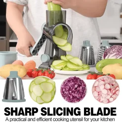 Rotierende Käsereibe aus Edelstahl – Küchenutensil