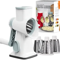 Rotierende Käsereibe aus Edelstahl – Küchenutensil