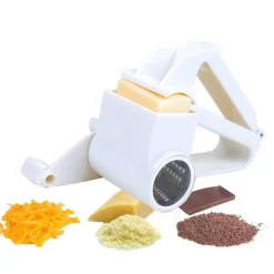 Rotierende Käsereibe aus Edelstahl – Handgehaltene Mehrzweckmühle