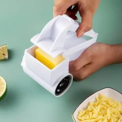 Rotierende Käsereibe aus Edelstahl – Handgehaltene Mehrzweckmühle