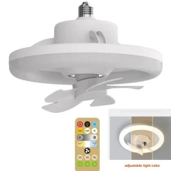Rotierende LED-Deckenventilatorlampe - 2-in-1-Leuchte