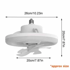 Rotierende LED-Deckenventilatorlampe - 2-in-1-Leuchte