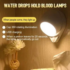 Rotierende magnetische Nachtlampe – Wassertropfen-Design