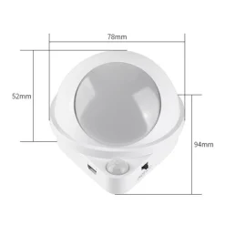 Rotierende magnetische Nachtlampe – Wassertropfen-Design