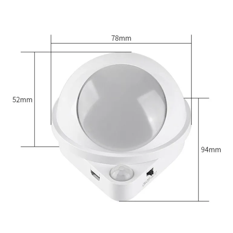 Rotierende magnetische Nachtlampe – Wassertropfen-Design