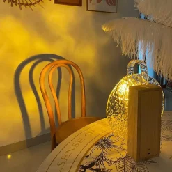 Rotierende Wasserwellen-Nachtlampe – Beruhigendes LED-Stimmungslicht