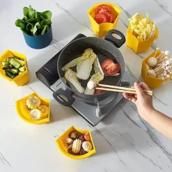 Rotierender Abtropfkorb Snacktablett