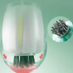 Rotierender Flaschenglasreiniger mit langem Griff