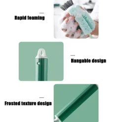 Rotierender Flaschenglasreiniger mit langem Griff