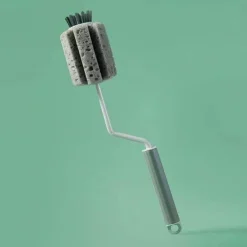 Rotierender Flaschenglasreiniger mit langem Griff