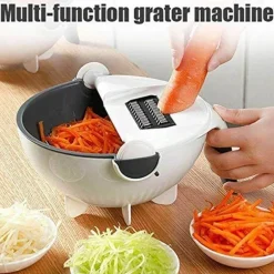 Rotierender Gemüseschneider mit Abtropfkorb – Multifunktionales Küchenwerkzeug