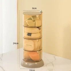 Rotierender Make-up-Organizer – Stilvolle Aufbewahrungsbox für Kosmetik