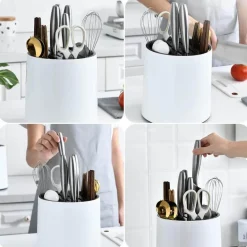 Rotierender Messerhalter – Organizer für Küchenutensilien