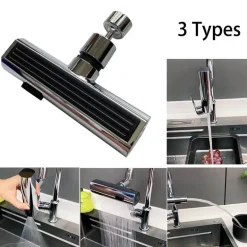Rotierender Wasserhahnbelüfter mit Wasserfall-Design – universelle Spülbeckenverlängerung