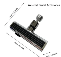 Rotierender Wasserhahnbelüfter mit Wasserfall-Design – universelle Spülbeckenverlängerung