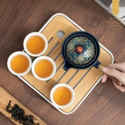 Rotierendes Puer-Teeset – Chinesisches Gongfu-Teegeschirr