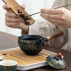 Rotierendes Puer-Teeset – Chinesisches Gongfu-Teegeschirr