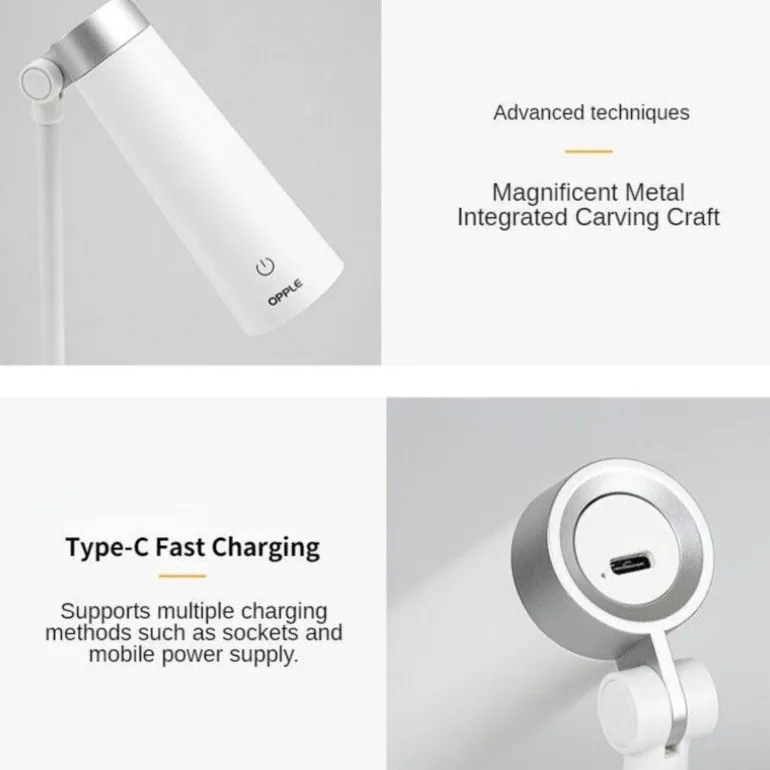 Rotierendes USB-Nachtlicht - Schreibtischlampe mit einstellbarer Helligkeit