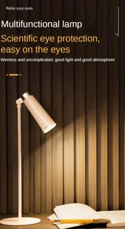 Rotierendes USB-Nachtlicht - Schreibtischlampe mit einstellbarer Helligkeit