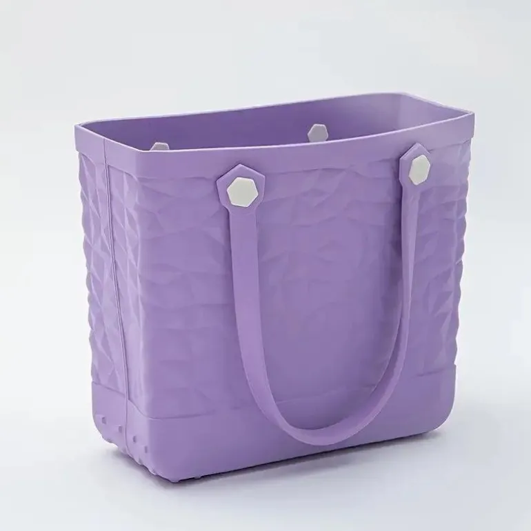 Rubber Beach Tote Bag – Extra große Strandtasche aus Silikon für Damen
