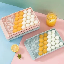 Runde Eiswürfelform mit Deckel – Kreativer Eisbereiter und Küchenhelfer