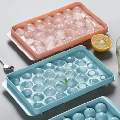 Runde Eiswürfelform mit Deckel – Kreativer Eisbereiter und Küchenhelfer