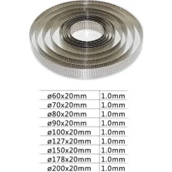 Runde Kuchenform aus Edelstahl – Backwerkzeug