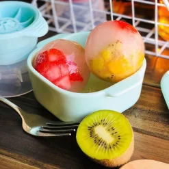 Runder Eiswürfelbereiter aus Silikon – Große Eisschale für Getränke