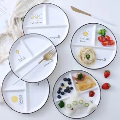 Runder Gitterteller – perfekt für Solo-Mahlzeiten und Familienfrühstücke