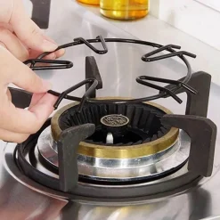 Runder, rutschfester Topfhalter für Gasherde – Küchen-Organizer-Gestell