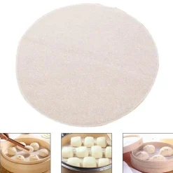 Rundes Dampftuch-Set – 5-teiliges Dampftuch-Set für Brötchen und Brot