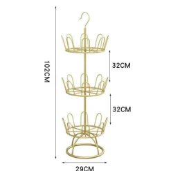Rundes Schuhregal – platzsparender Organizer