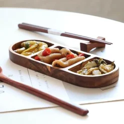 Rustikale Dipschale aus Holz – Vintage Küchengeschirr-Accessoire