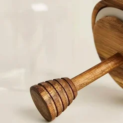 Rustikales Honigglas - Honigbehälter im Vintage-Stil