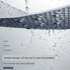 Rutschfeste, ausgehöhlte, wasserdichte Badezimmermatte