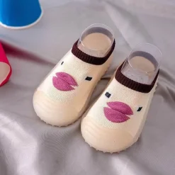 Rutschfeste Babysocken mit Mini-Ente – süße Babyschuhe