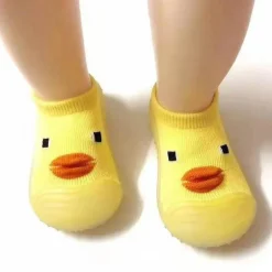 Rutschfeste Babysocken mit Mini-Ente – süße Babyschuhe
