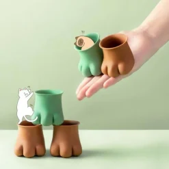 Rutschfeste Möbelbeinabdeckungen für Katzenpfoten – 4er-Pack Schutzpolster