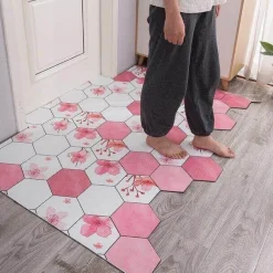 Rutschfeste nordische Sechseck-Fußmatte – staubdichte Eingangsmatte